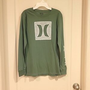 2 for $12. Hurley long-sleeved sage green tee. Youth Large. Never worn.